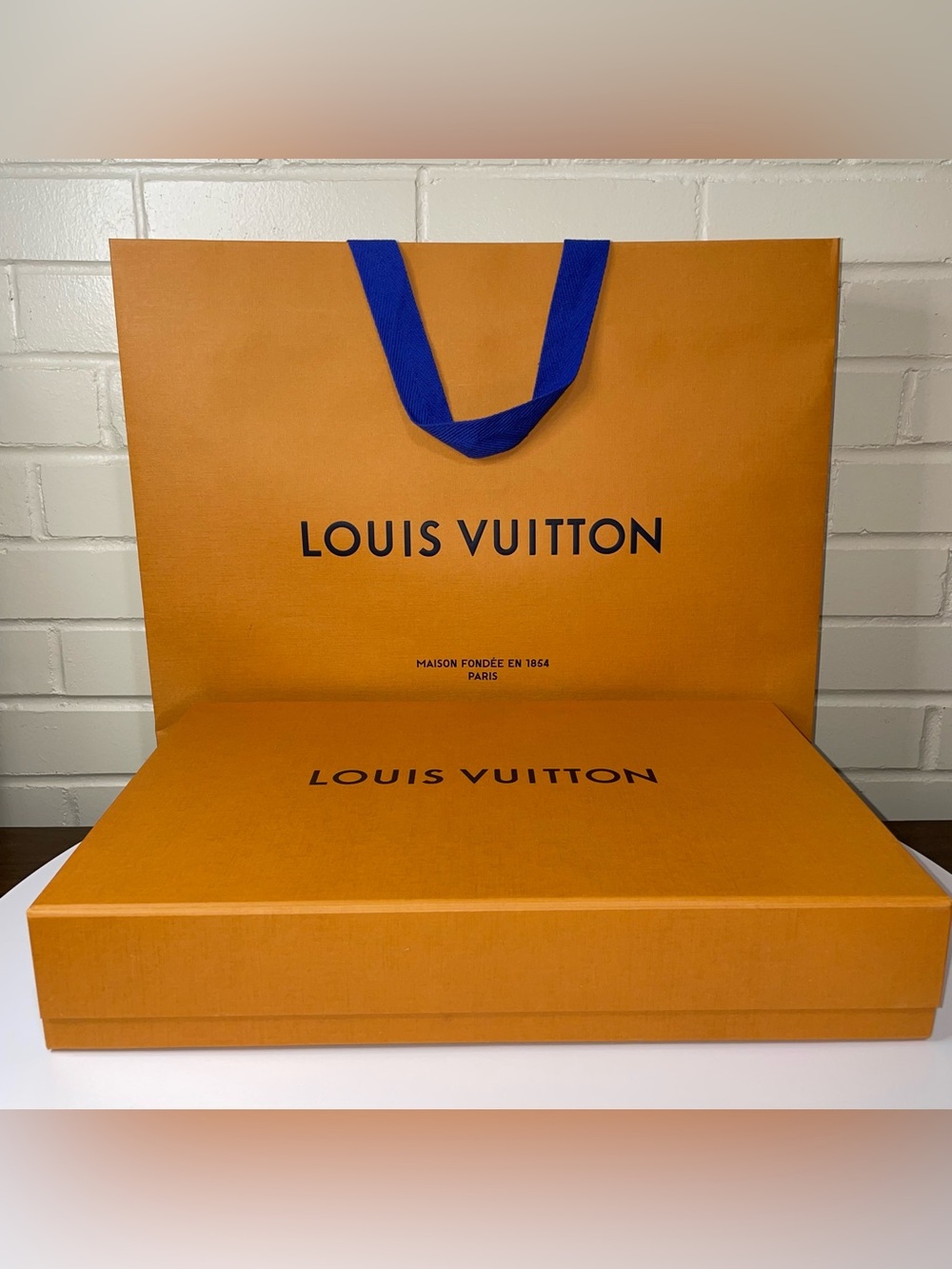 Authentic Louis Vuitton Box! Gift Box SET! Extra Large 16 1/2” x 10 1/2” x 3”